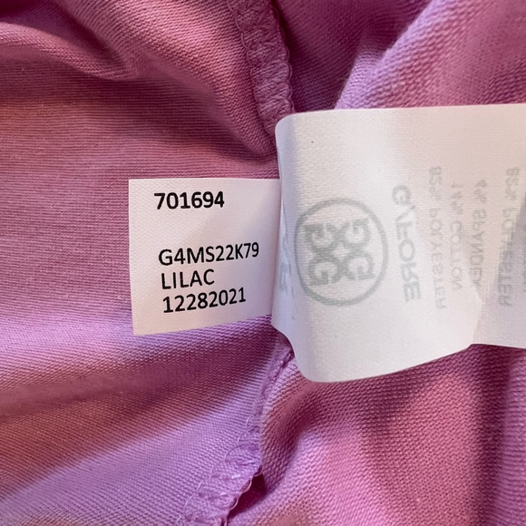 G/FORE 1/4 Zip Luxe Staple Midlayer Golf Pullover in Lilac Light Purple Pink, M - Picture 7 of 9